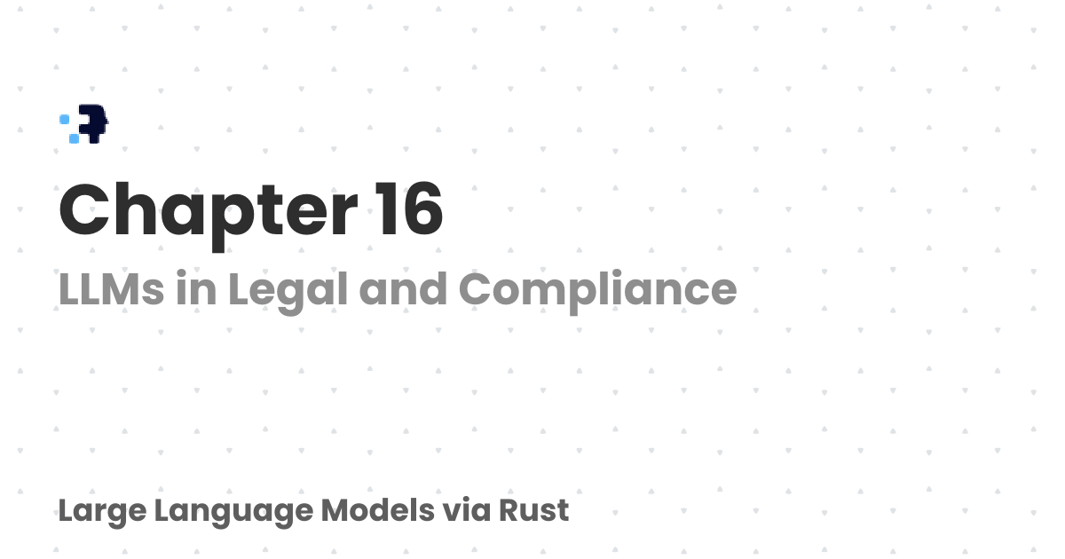Chapter 16 | Large Language Models via Rust